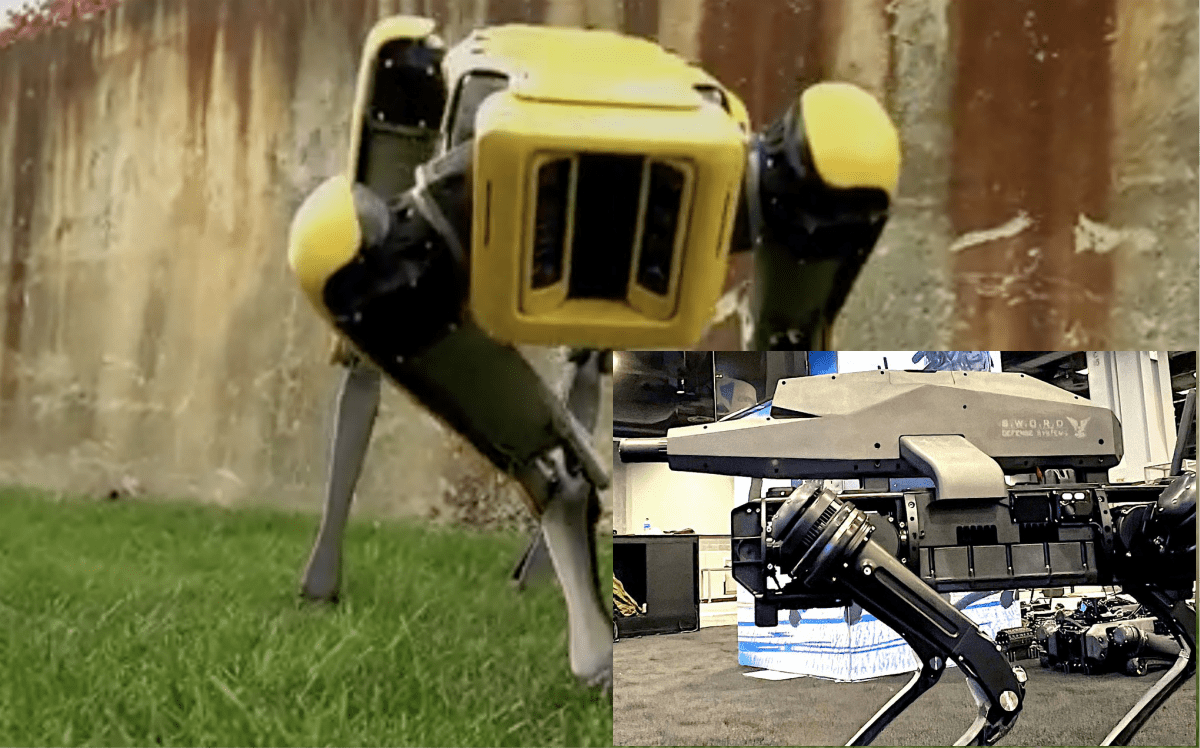 Τα «χαριτωμένα» σκυλιά ρομπότ εξοπλίζονται τώρα με τουφέκια για στρατιωτική χρήση…