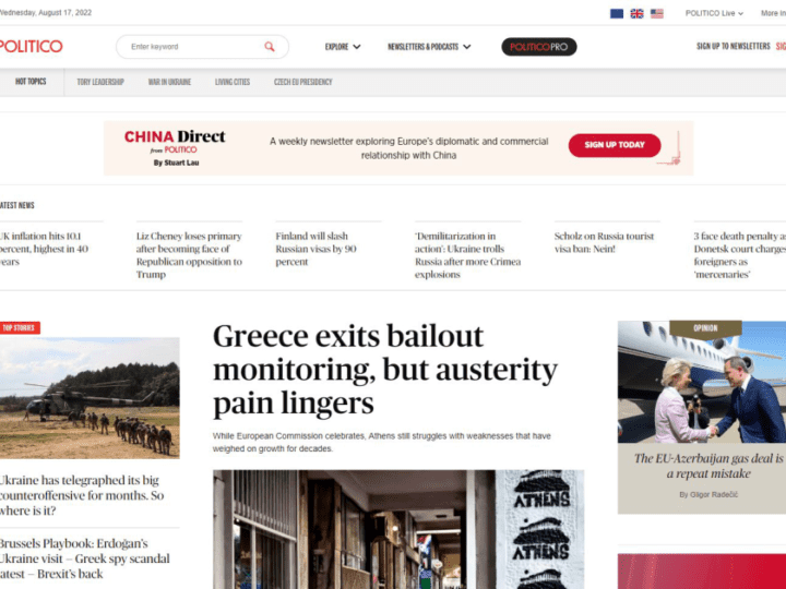 Πρώτο θέμα στο Politico τα σοβαρά προβλήματα της ελληνικής οικονομίας και οι κακές συνθήκες διαβίωσης των Ελλήνων…