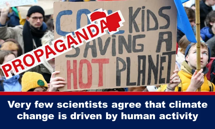 Μόνο το 0,3% των επιστημόνων συμφωνούν ότι η κλιματική αλλαγή οφείλεται στην ανθρώπινη δραστηριότητα!
