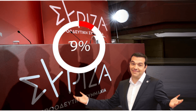 Ήρθε το τέλος της ψευτοαριστεράς: Εμφανίστηκαν δημοσκοπήσεις που δείχνουν τον ΣΥΡΙΖΑ με ποσοστά της τάξης του 9%!